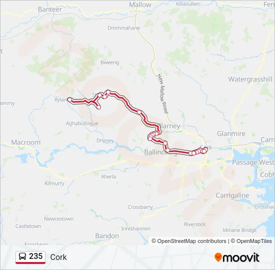 235 Bus Line Map