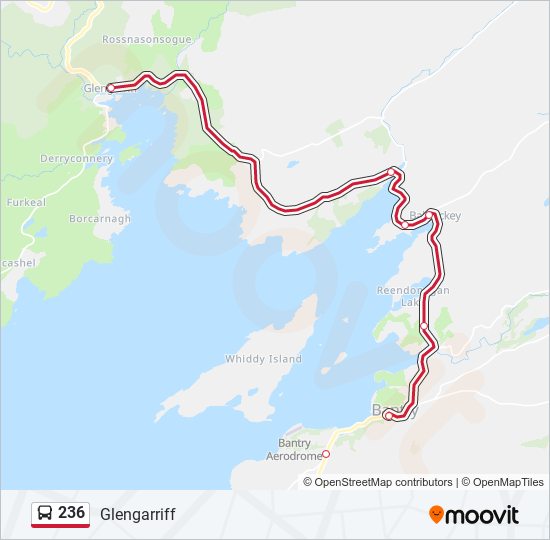 Plan de la ligne 236 de bus