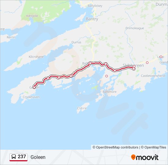 237 Bus Line Map