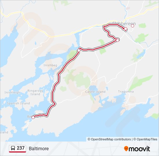 237 bus Line Map