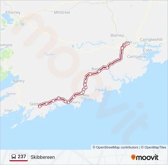 237 Bus Line Map