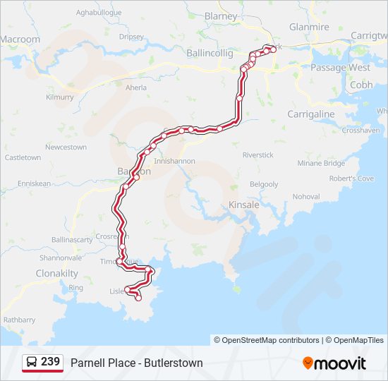 239 Route: Schedules, Stops & Maps - Butlerstown (Updated)