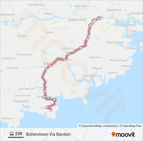 239 Bus Line Map