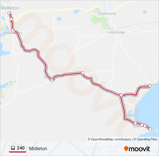 240 Bus Line Map