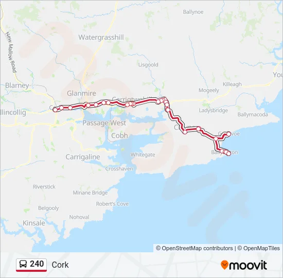 240 Bus Line Map