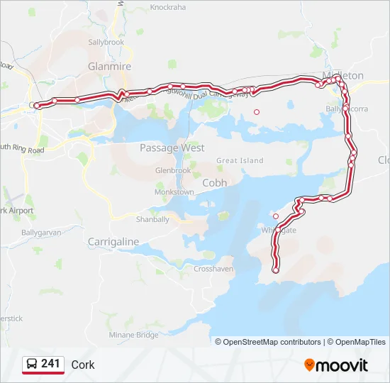 241 Bus Line Map