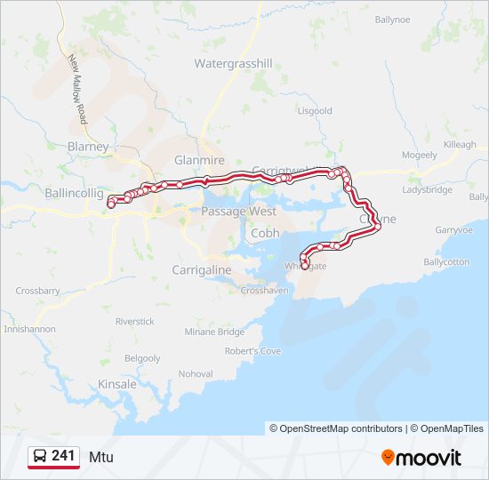 241 bus Line Map