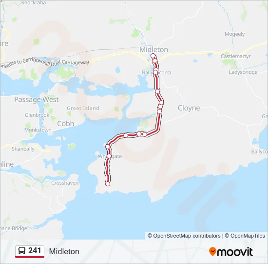 241 Bus Line Map