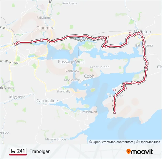 241 Bus Line Map