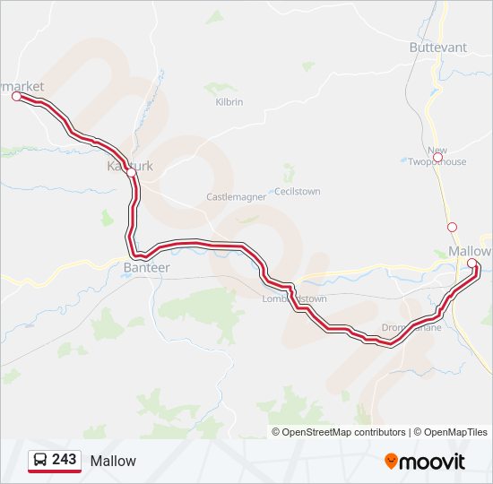 243 Bus Line Map