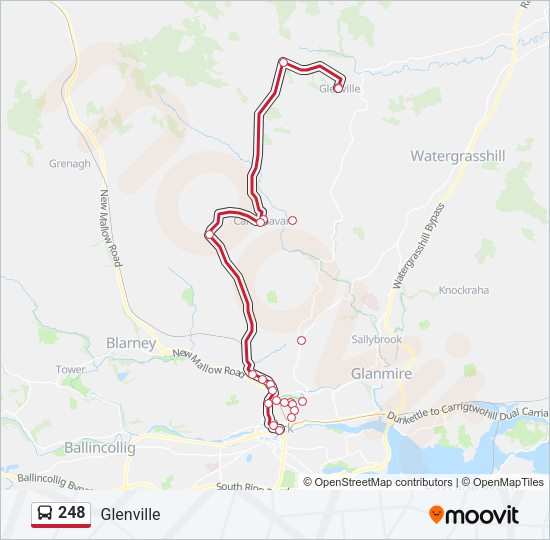 248 bus Line Map