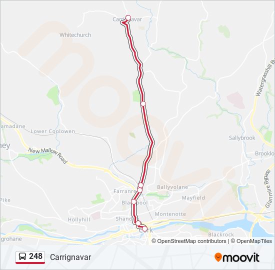 248 bus Line Map