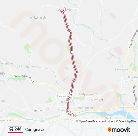 248 Bus Line Map