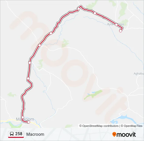 258 Bus Line Map
