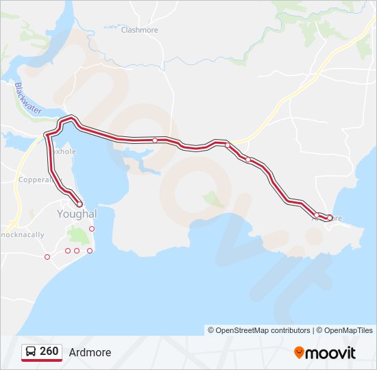 260 Bus Line Map