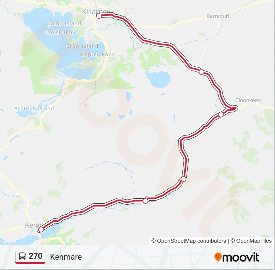 270 Bus Line Map