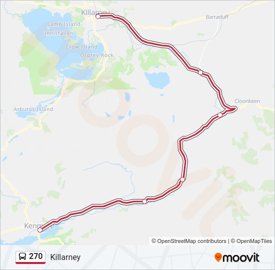 270 Bus Line Map