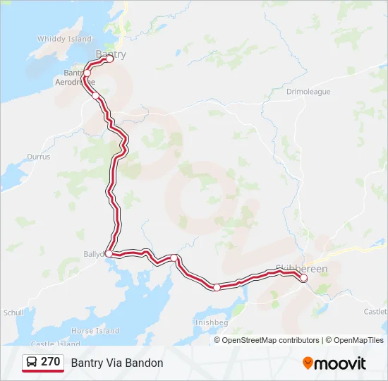 270 Bus Line Map
