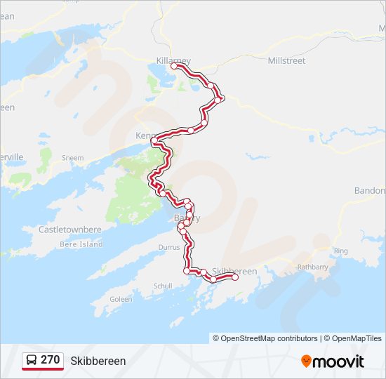 270 Bus Line Map