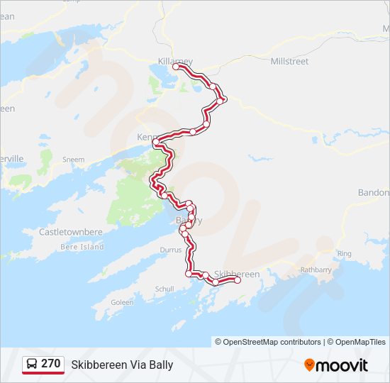 270 Bus Line Map