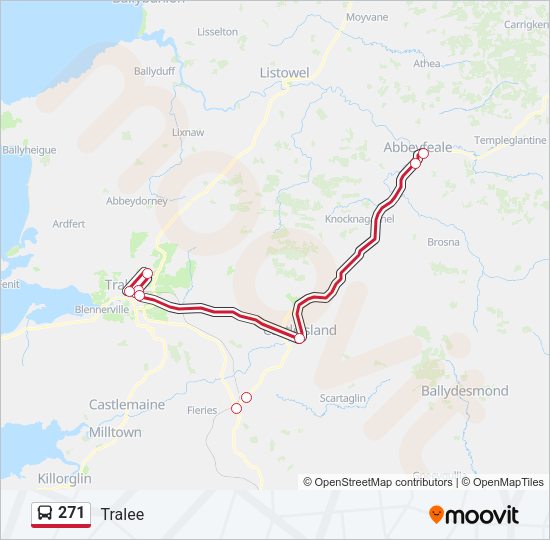 271 Bus Line Map