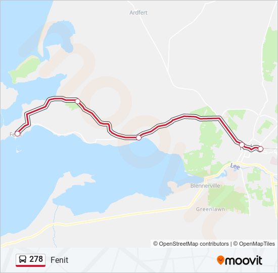 278 bus Line Map