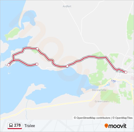 278 Bus Line Map