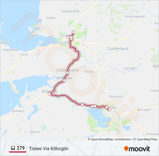 279 Bus Line Map