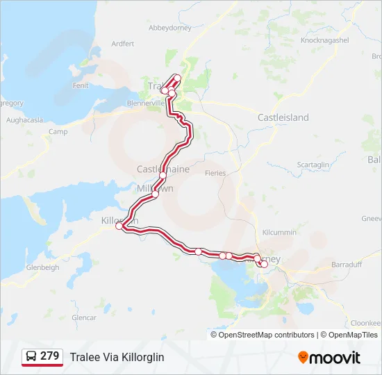 279 Bus Line Map