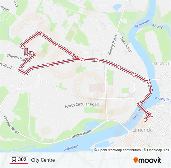 Bus 302 Route Map 302 Route: Schedules, Stops & Maps - Henry St (Stop B) - Sarsfield St (Stop  B) (Updated)