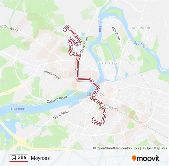 306 Bus Line Map