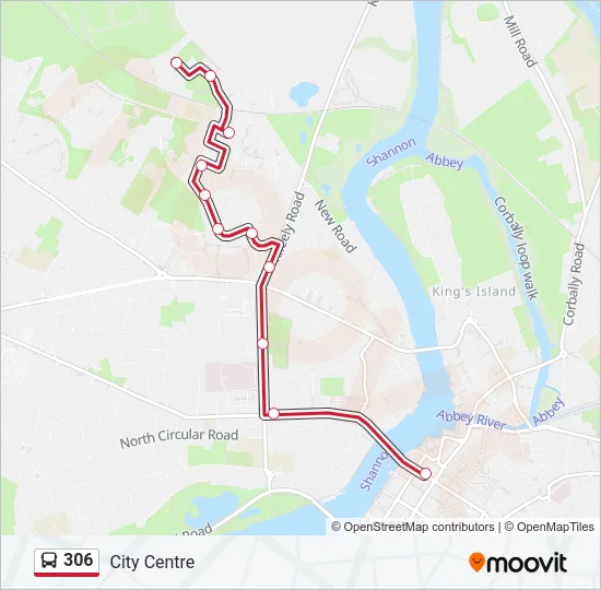 306 Bus Line Map