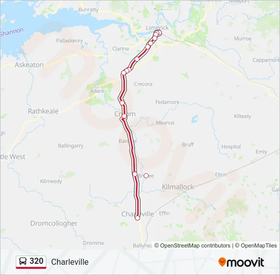 320 Bus Line Map