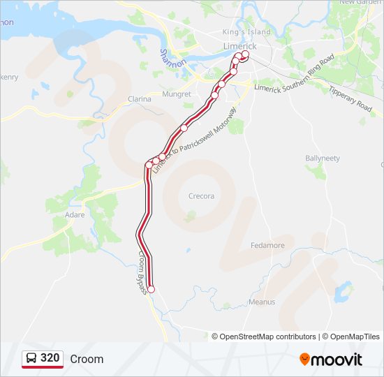 320 Bus Line Map