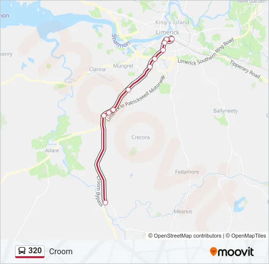 320 Bus Line Map