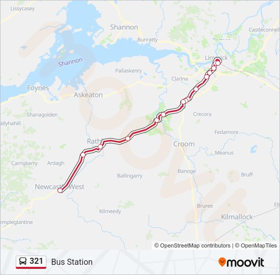 321 Bus Line Map