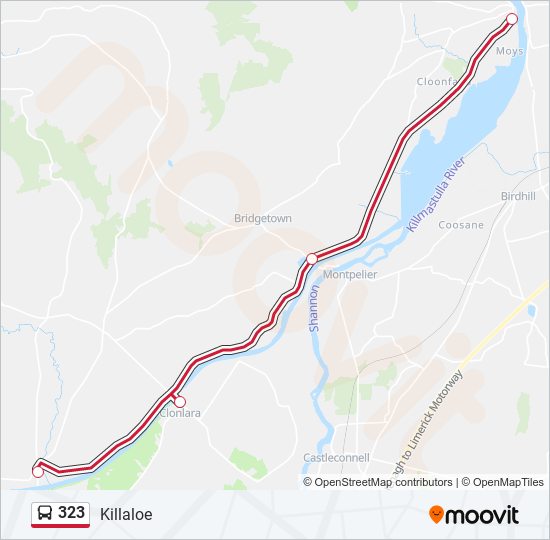 323 bus Line Map