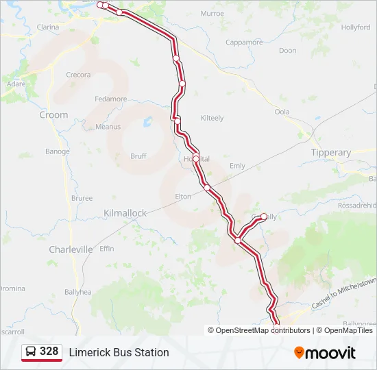328 Bus Line Map