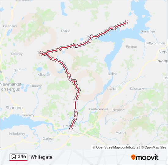 346 Route: Schedules, Stops & Maps - Whitegate (Updated)