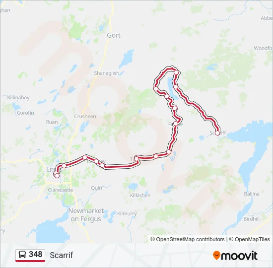 348 Bus Line Map