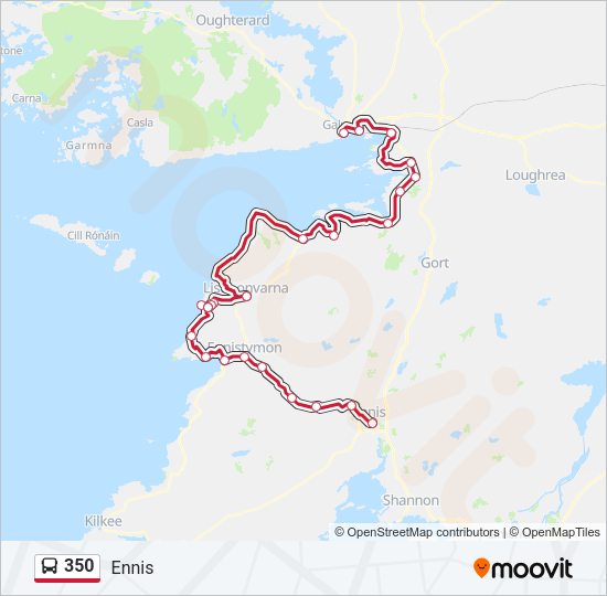 350 Bus Line Map