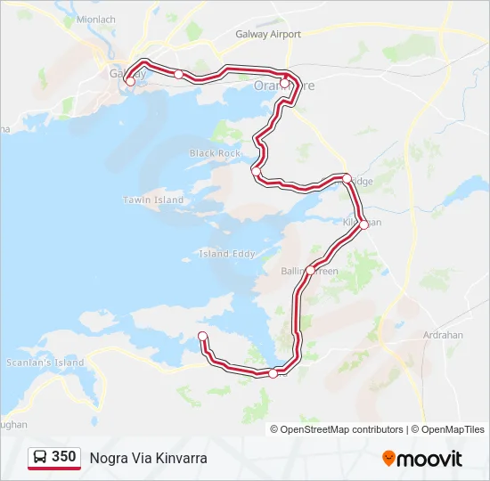 350 Bus Line Map