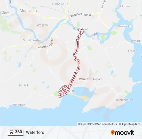 360 Bus Line Map
