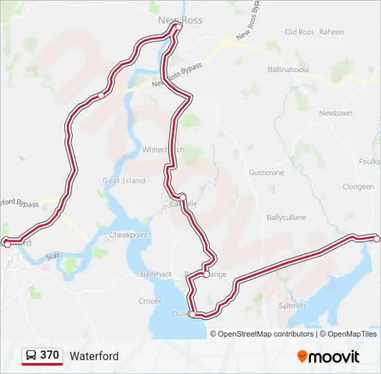 370 Bus Line Map