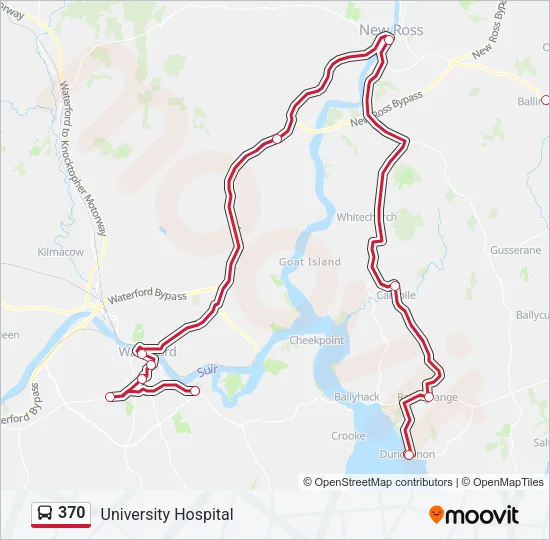 370 Bus Line Map