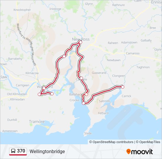 370 Bus Line Map