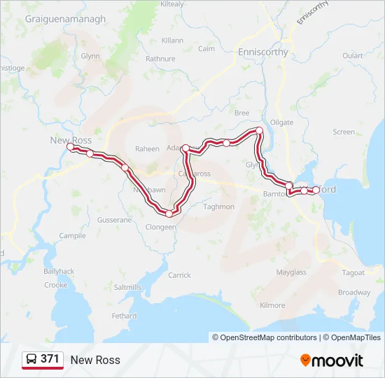 371 Bus Line Map