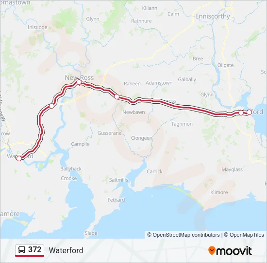 372 Bus Line Map