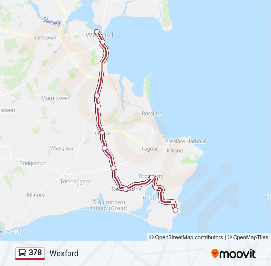 378 Bus Line Map