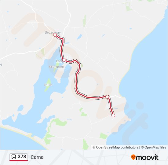 378 Bus Line Map